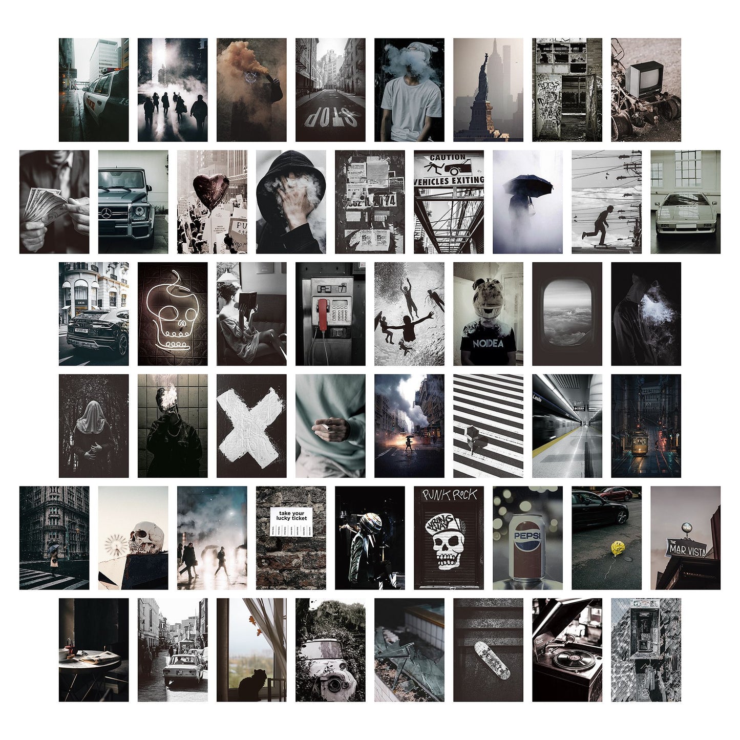 Wall Collage Kit & Postcard Set 50 Sheets