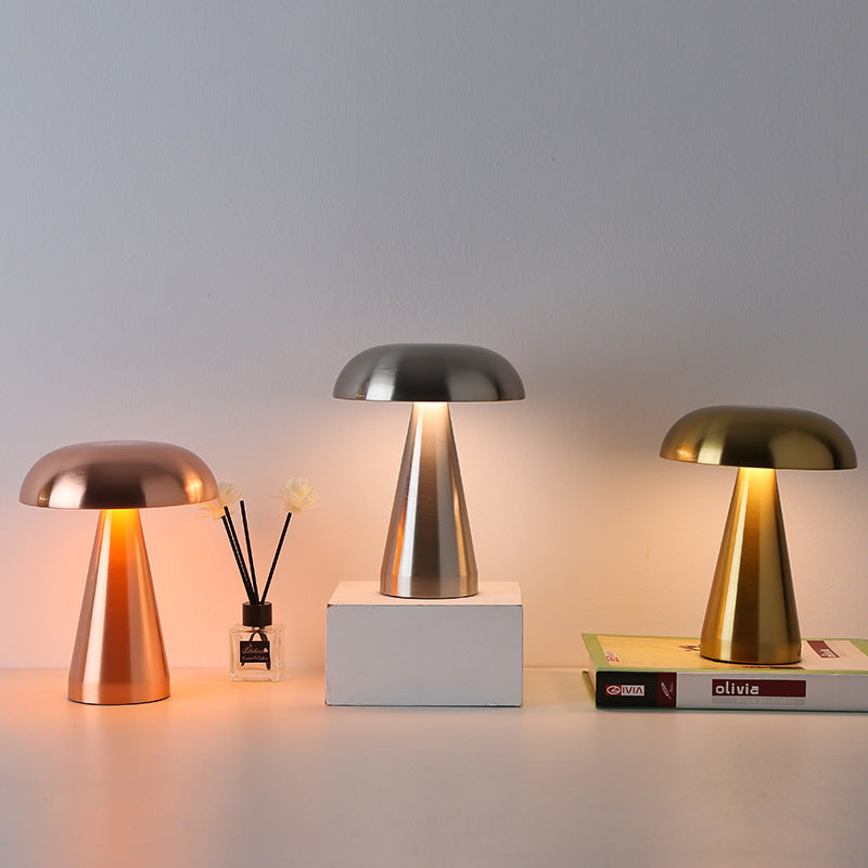 Aluminum Mushroom Touch Lamp