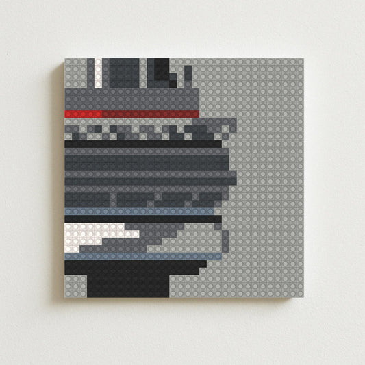 Modern Rap Album Art Building Block Display