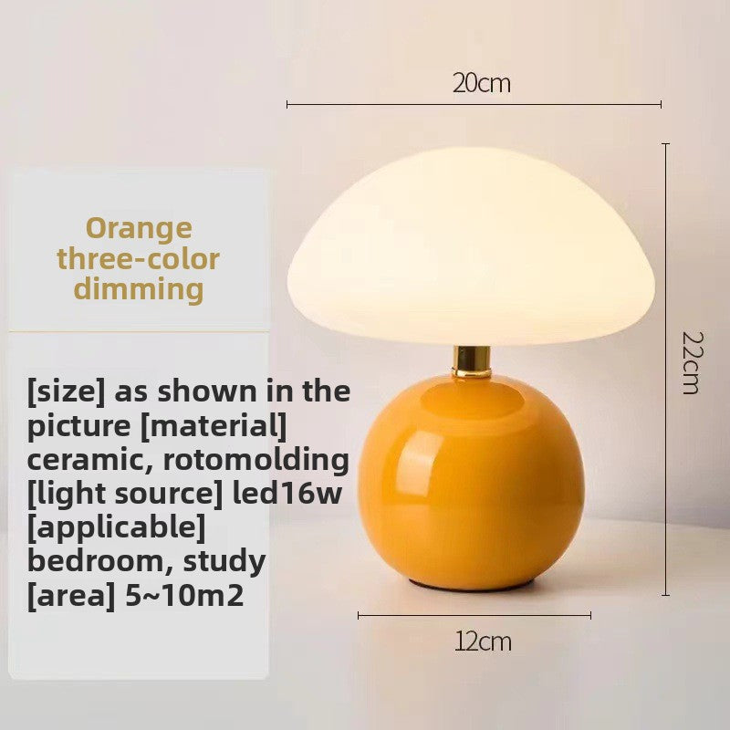 Ceramic Mushroom Night Light Table Lamp
