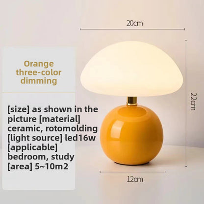Ceramic Mushroom Night Light Table Lamp