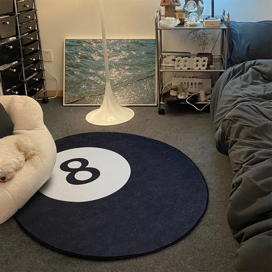 8 Ball Round Rug