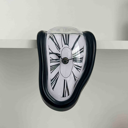 Melting Corner Wall Clock Roman Numerals