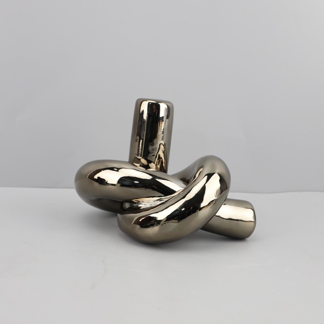 Modern Twisted Tree Knot Sculpture
