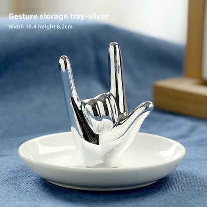 Ceramic Jewelry Storage Decorative Tray