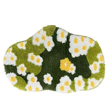 Thickened tufted flocked moss carpet