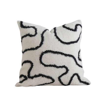 Embroidered Velvet Geometric Pillow Covers