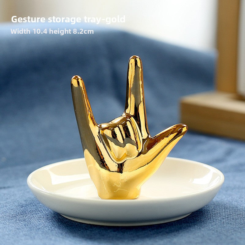 Ceramic Jewelry Storage Decorative Tray