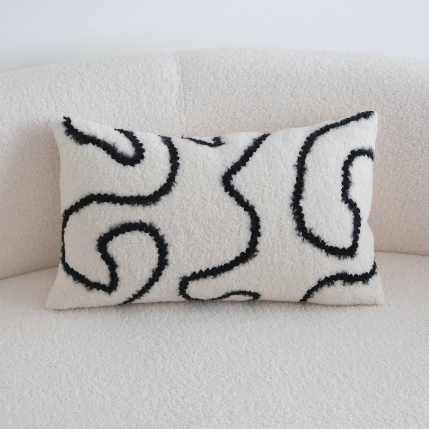 Embroidered Velvet Geometric Pillow Covers