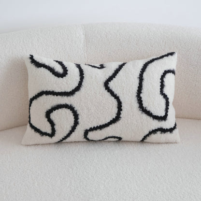 Embroidered Velvet Geometric Pillow Covers