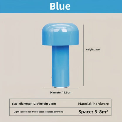 Cross-Border led wireless desktop mushroom desk lamp Bedroom Bar restaurant usb charging net red atmosphere night light Wholesale
