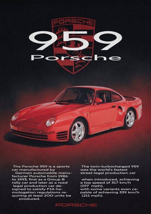Vintage Sports Car Poster Canvas Painting Posters