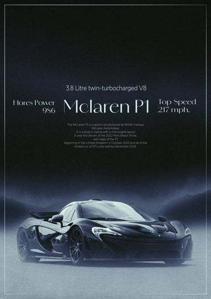 Vintage Sports Car Poster Canvas Painting Posters