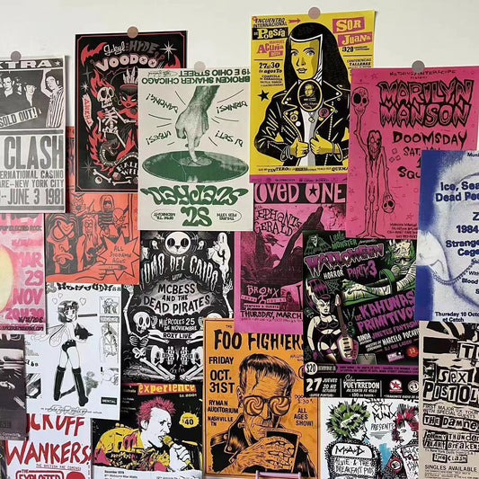 Rock Poster Wall Decor Set