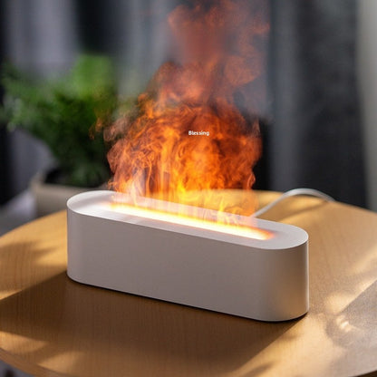 Fireplace Flame Aroma Diffuser with Remote Control and Humidifier