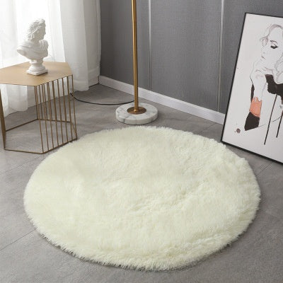 Round Plush Accent Rug