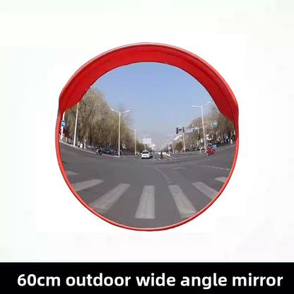 Wide-angle convex reflective mirror
