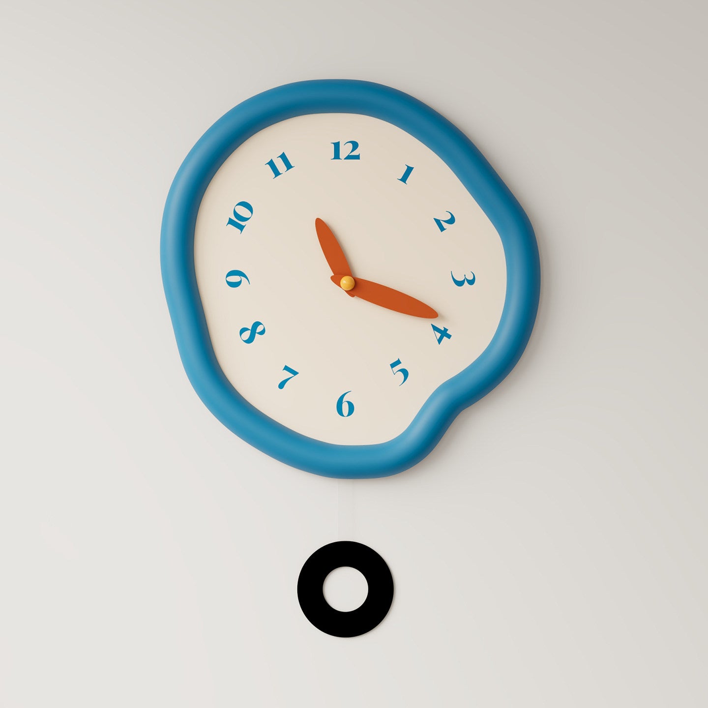 Minimalist dial pendulum clock