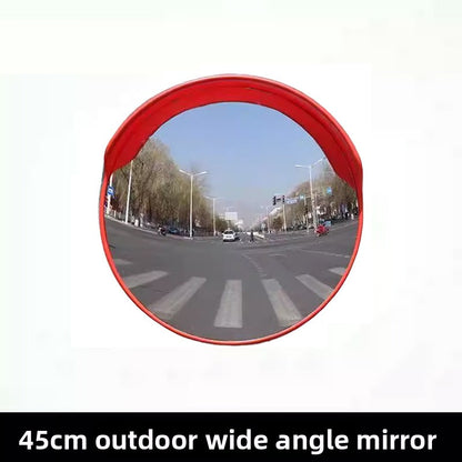 Wide-angle convex reflective mirror