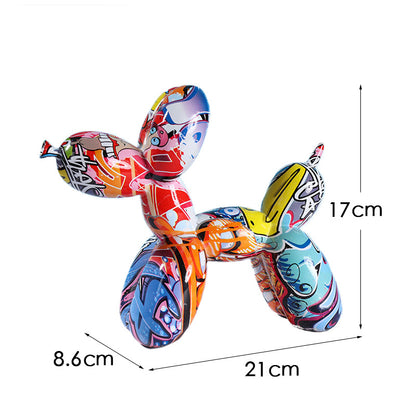 Water transfer printing colorful graffiti balloon dog
