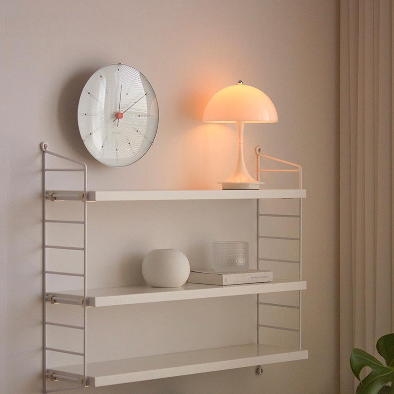 Danish Light Luxury Nordic Retro Small Table Lamp Bedroom Bedside Lamp Charging Decoration Study Living Room Atmosphere Lamp Mushroom Lamp