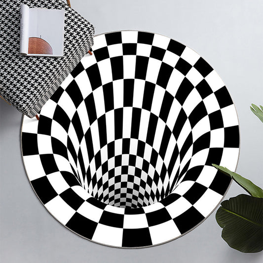 Optical Illusion Round Rug