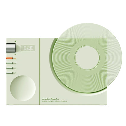 Retro Bluetooth Speaker with Clock and Card Slot