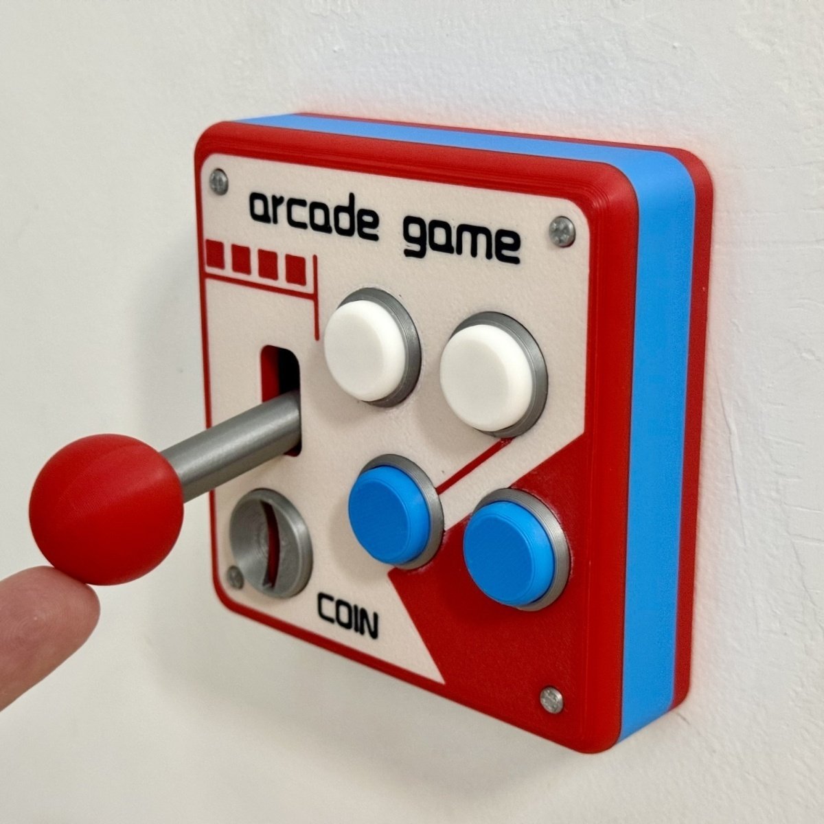 Retro Arcade 3D Printed Switch Panel with Joystick