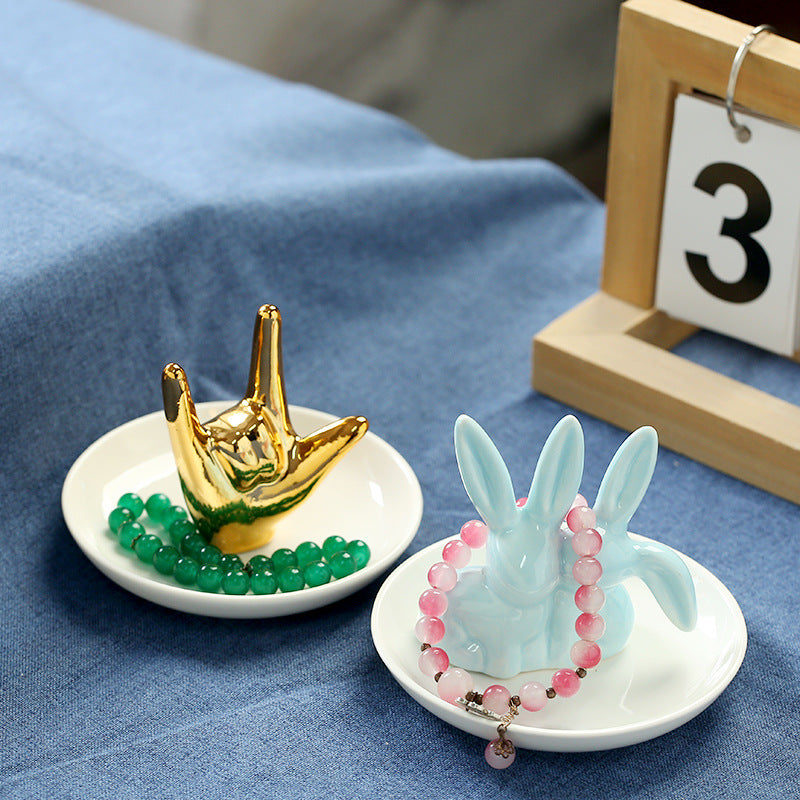 Ceramic Jewelry Storage Decorative Tray