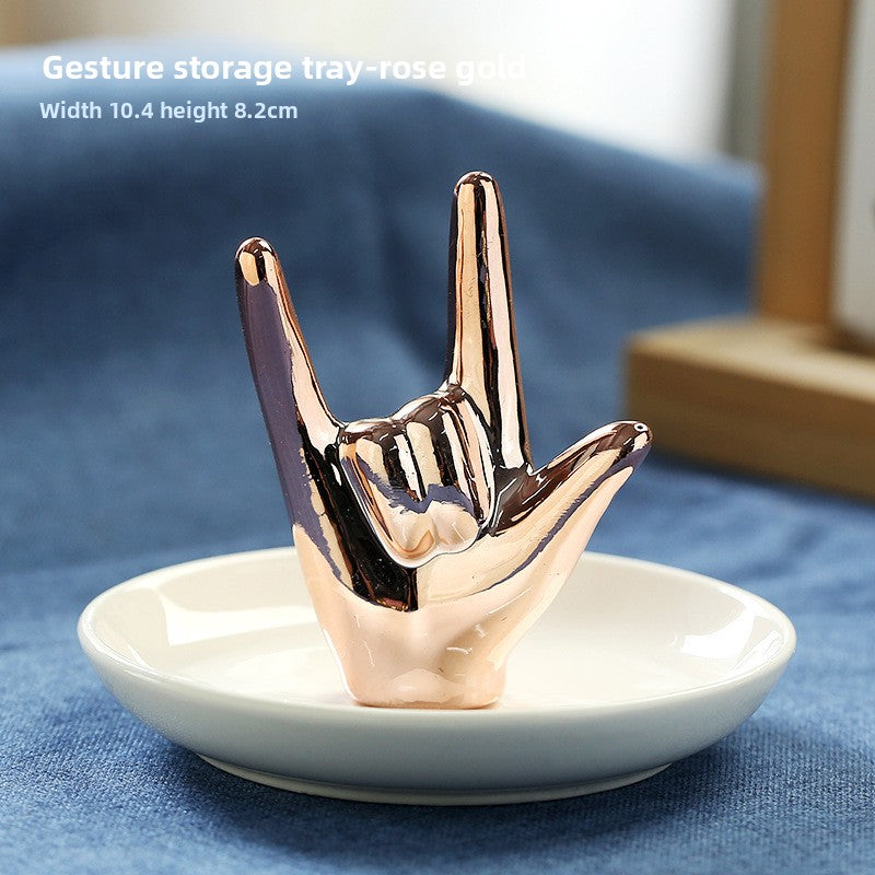 Ceramic Jewelry Storage Decorative Tray