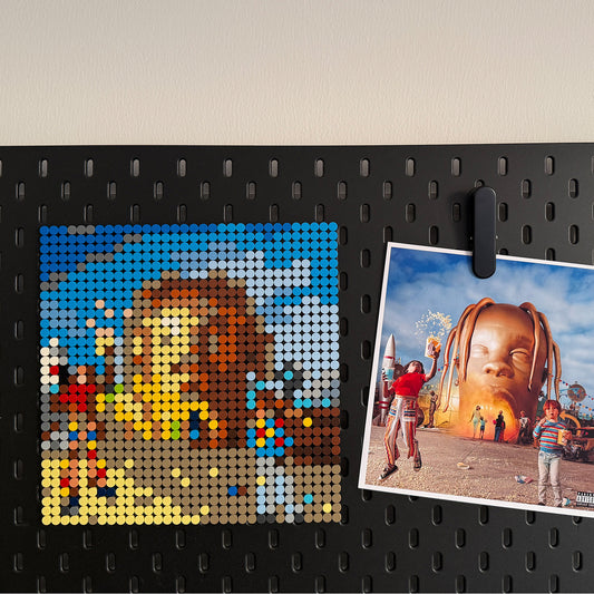 Hip-Hop Album Art Building Block Display