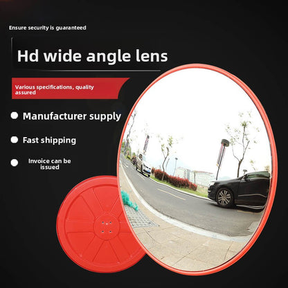 Wide-angle convex reflective mirror