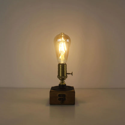 American Retro Dimmable Wood Table Lamp