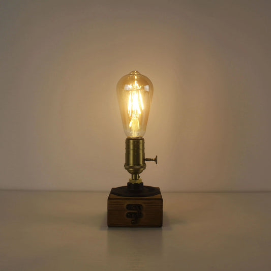 American Retro Dimmable Wood Table Lamp