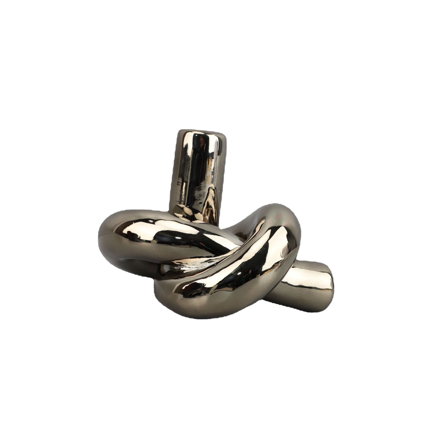 Modern Twisted Tree Knot Sculpture
