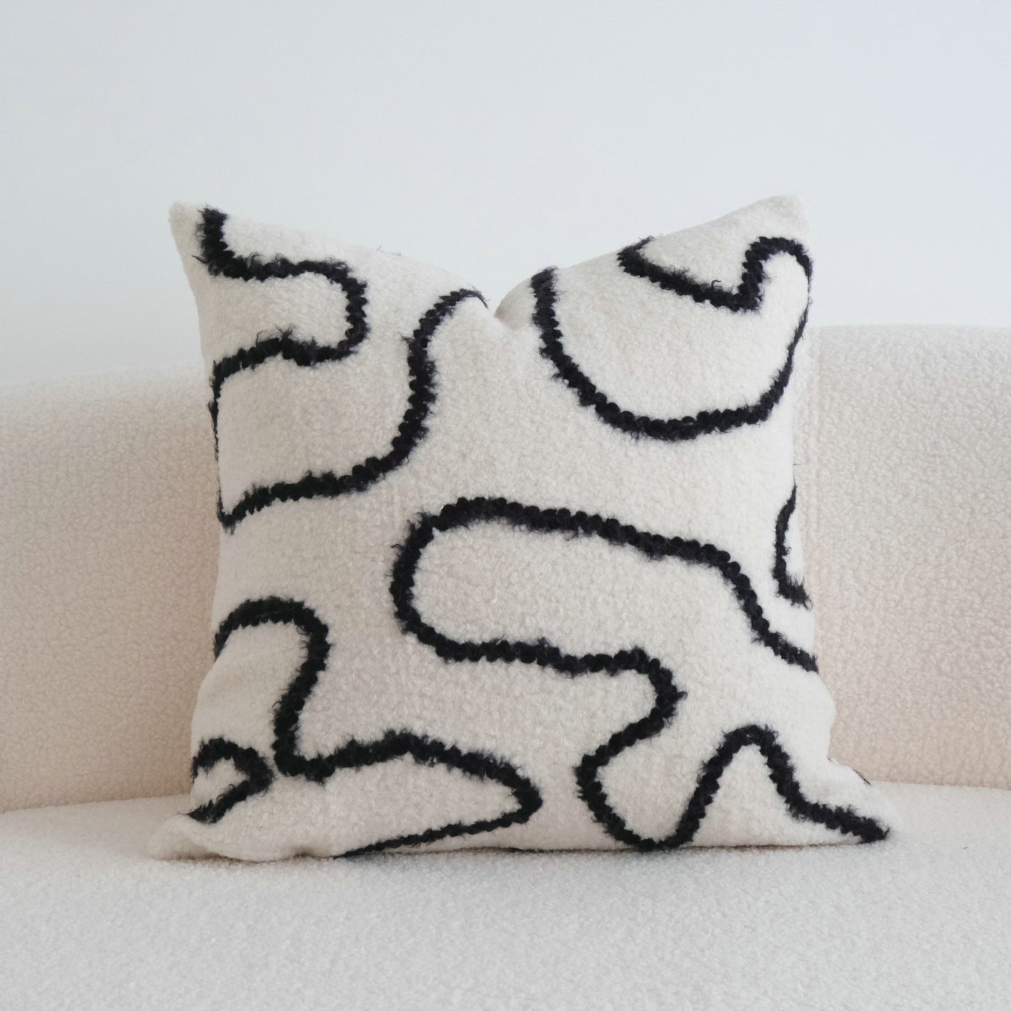 Embroidered Velvet Geometric Pillow Covers