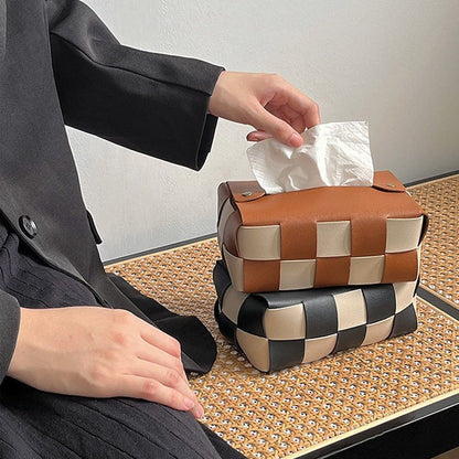 Leather Tissue Box Cover