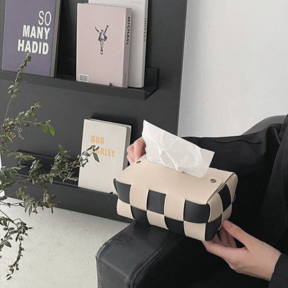 Leather Tissue Box Cover