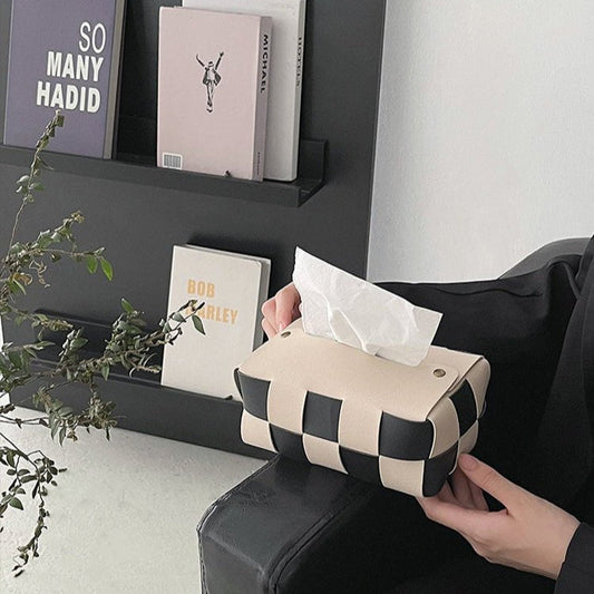 Leather Tissue Box Cover