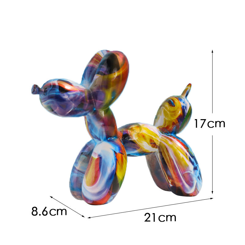 Water transfer printing colorful graffiti balloon dog