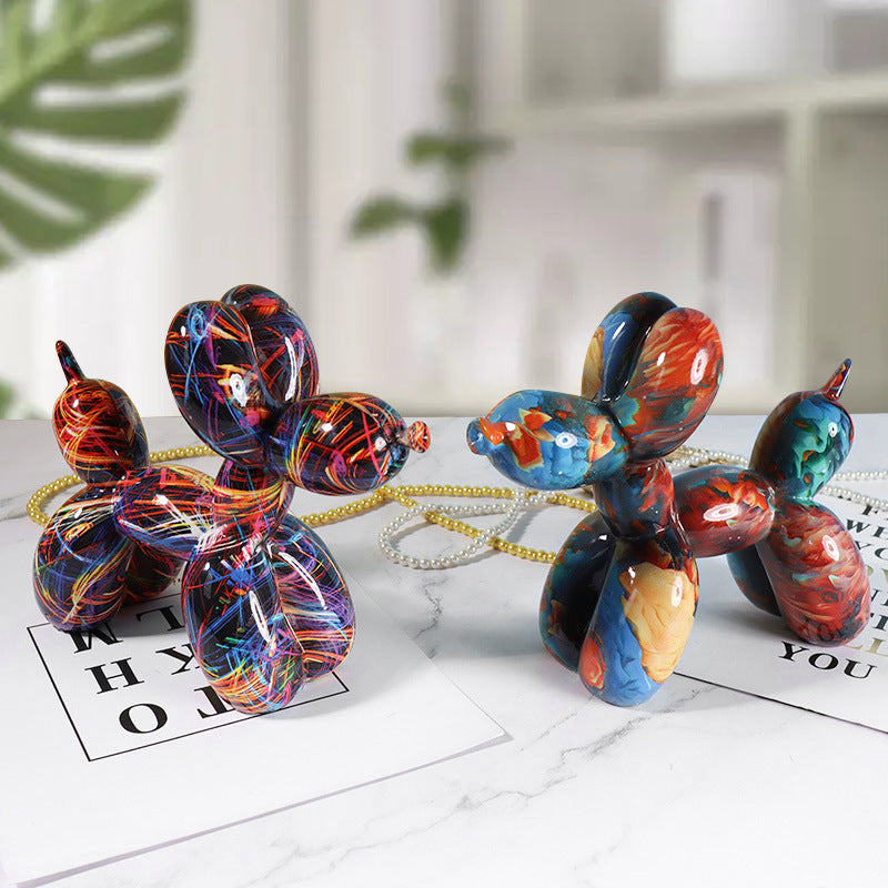 Water transfer printing colorful graffiti balloon dog
