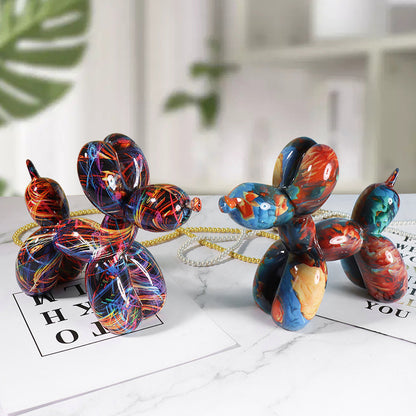 Water transfer printing colorful graffiti balloon dog