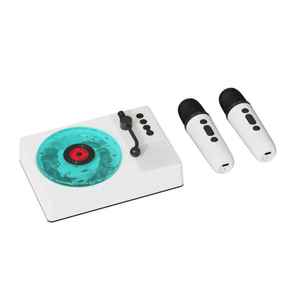 Retro Bluetooth Speaker with Clock and Card Slot