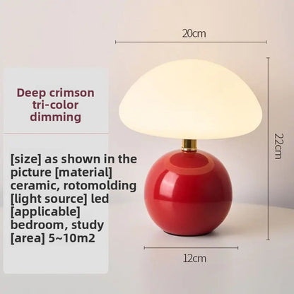 Ceramic Mushroom Night Light Table Lamp