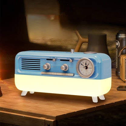 Retro Bluetooth Speaker with Clock and Card Slot